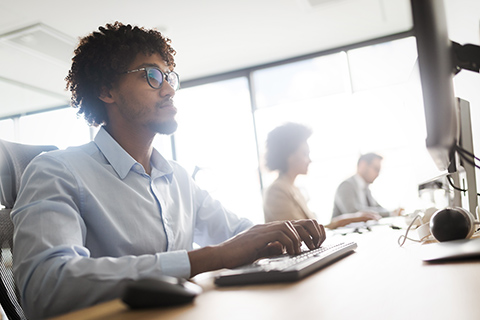 Business taking advantage of network management services.