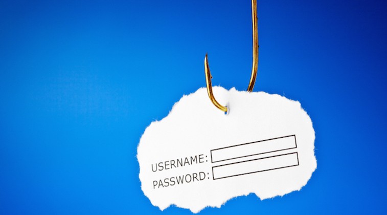 fish hook holding username and password dialog box